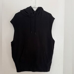 Athleta Black Sleeveless Hoodie